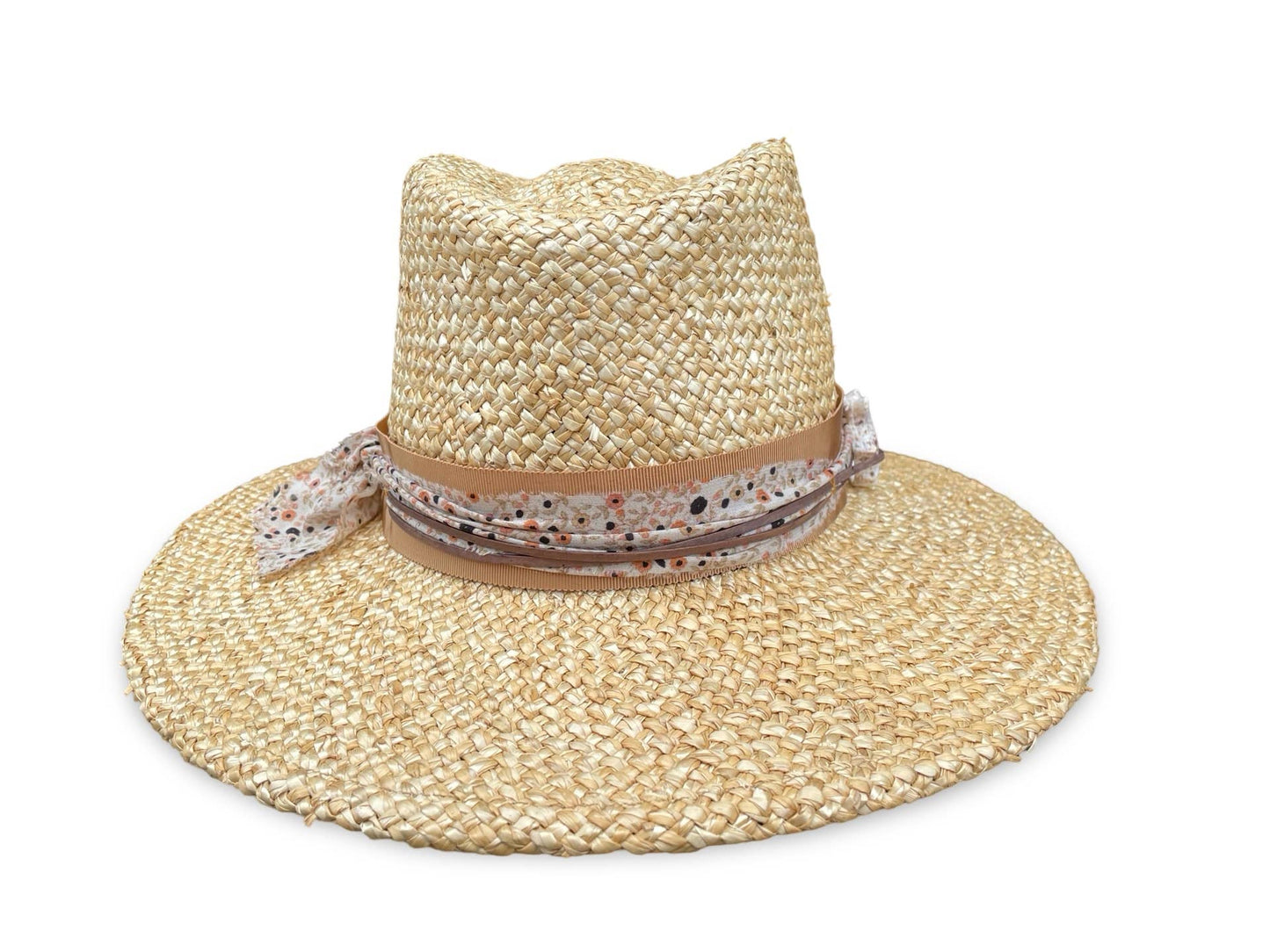 Kasey - Textured Straw Fedora