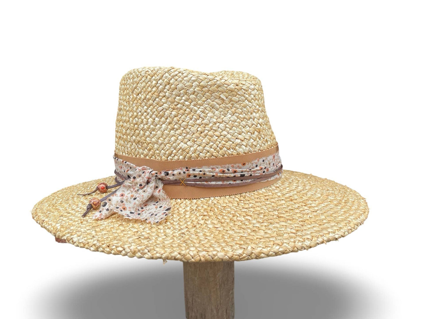 Kasey - Textured Straw Fedora