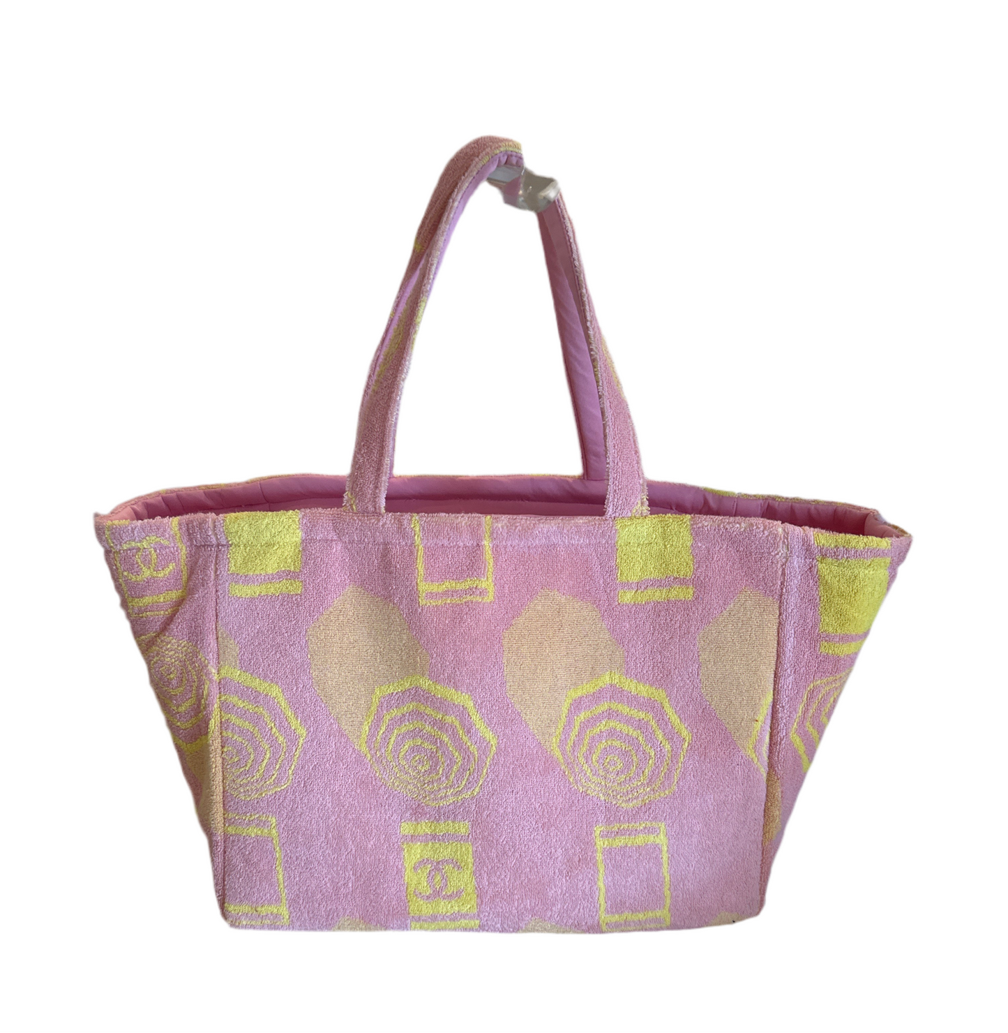 The La Playa Towel Boat Tote Pink- Lady Cuir