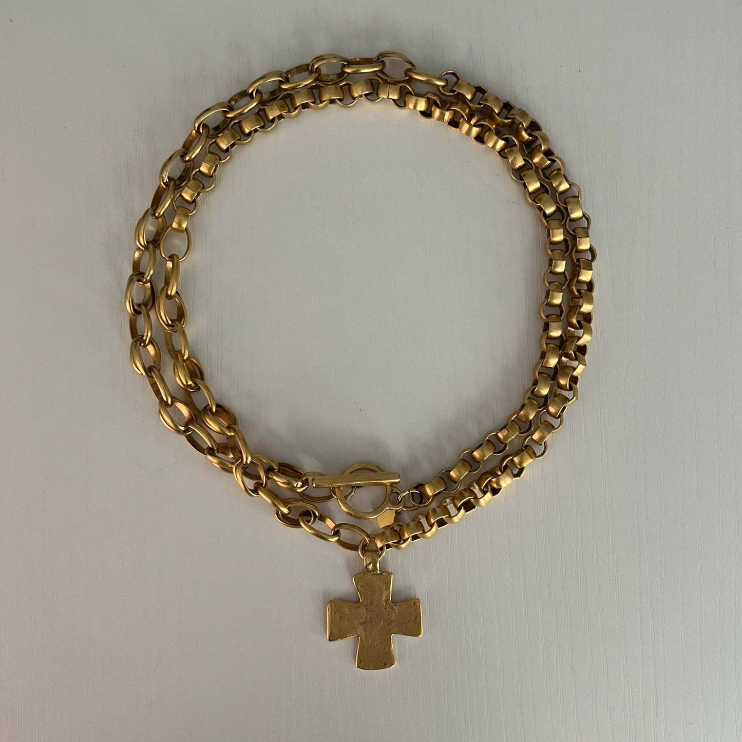 Madonna Chunky Cross Necklace