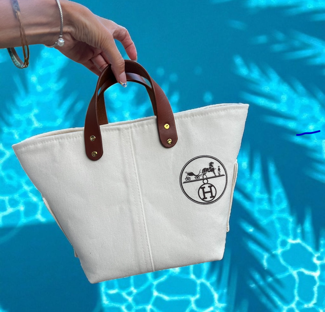 Lady Cuir- Up-cycle Petite Garment bag hand-crafted shopper