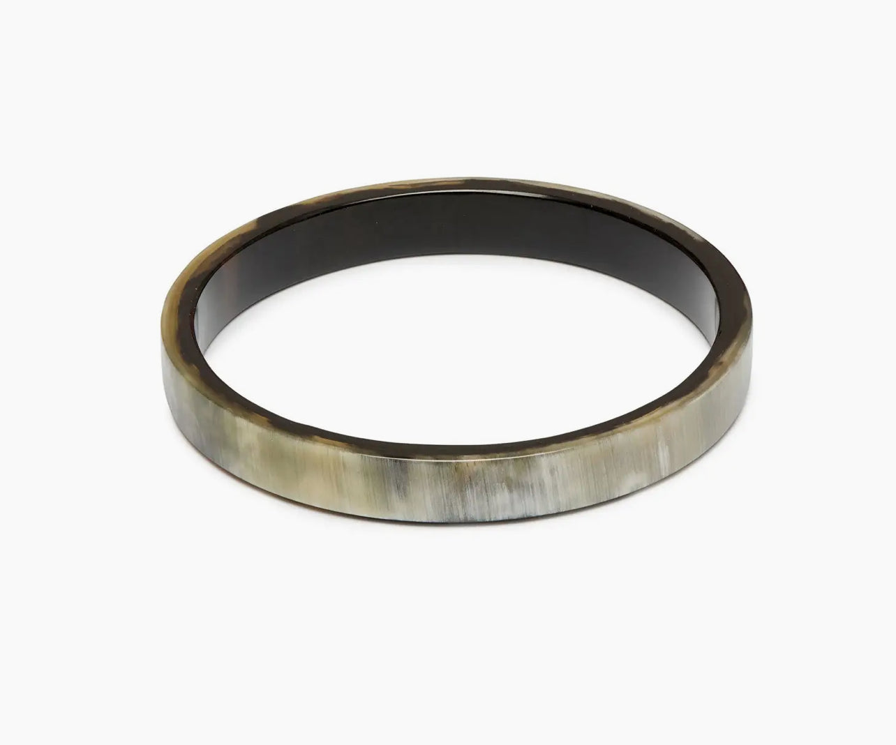 Slim Natural Horn Bangle Bracelet