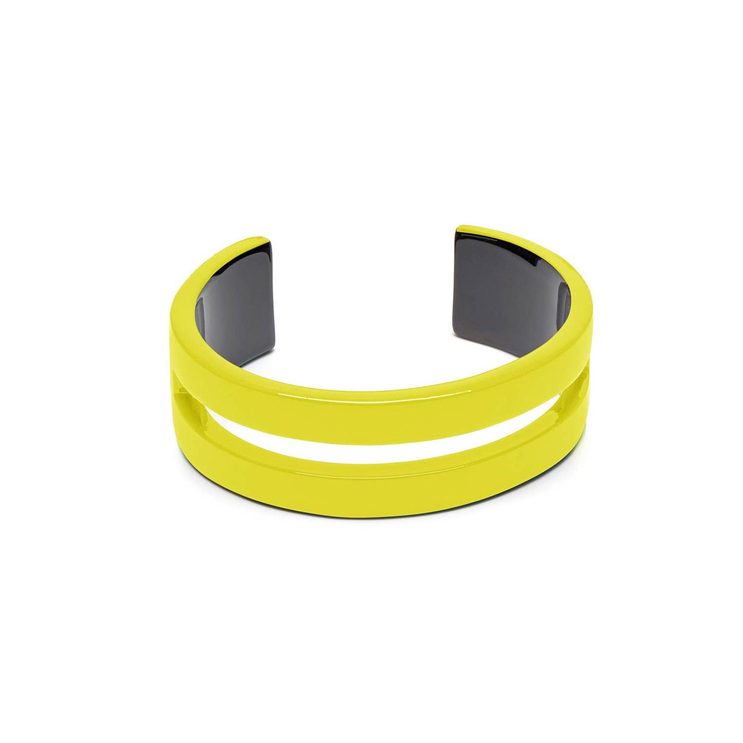 Chartreuse horn cut out cuff Bracelet