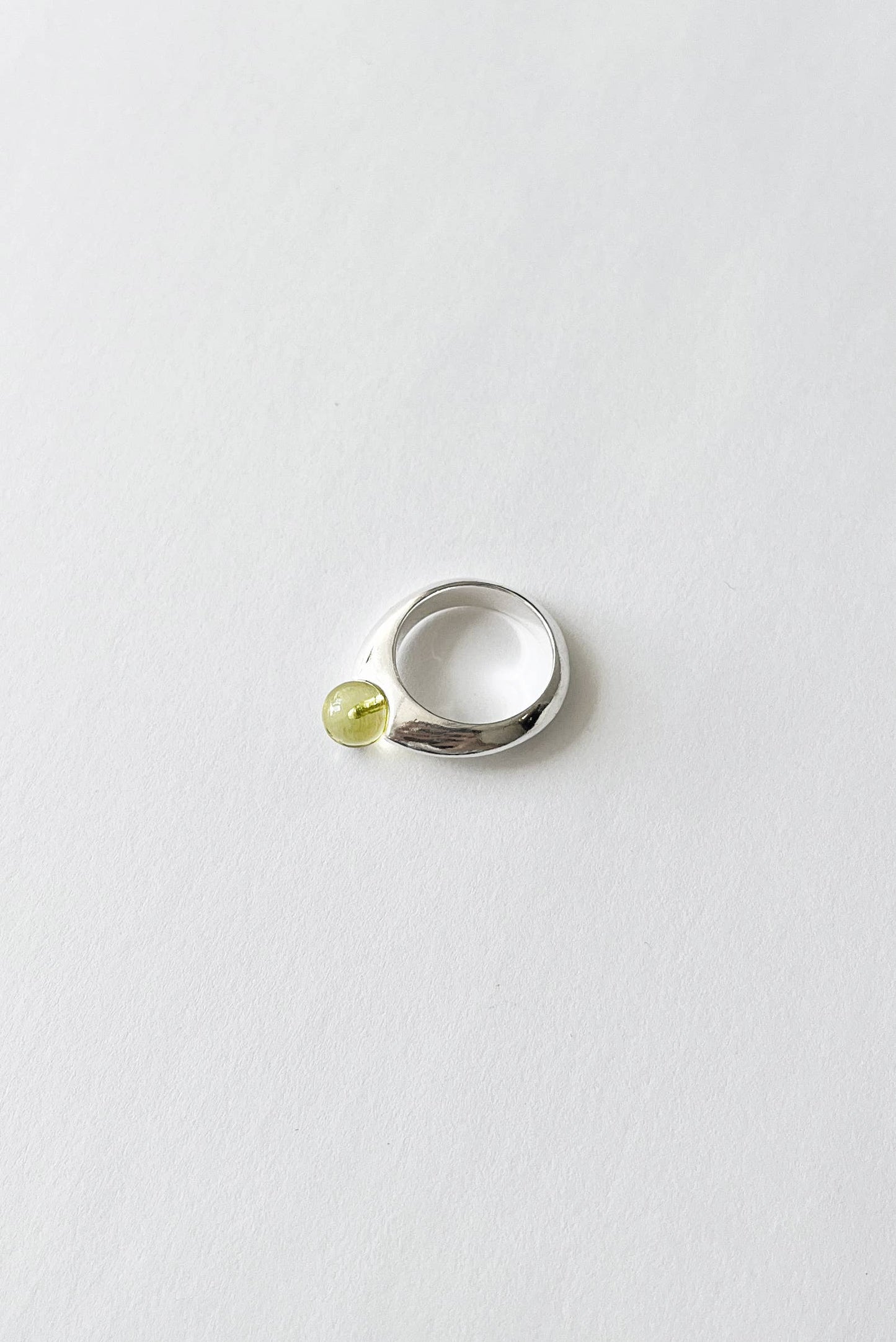 Kara Yoo Bubble Ring - Lemon-Green Quartz