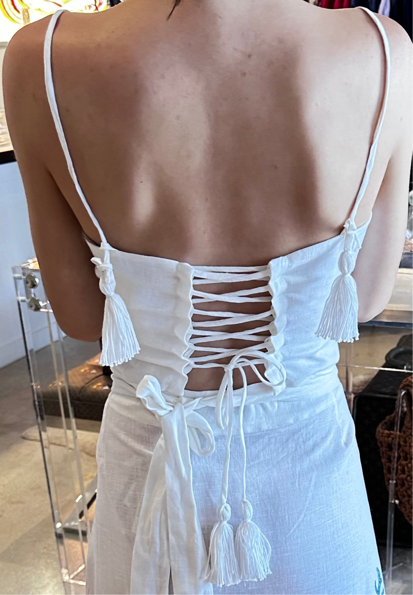 Solange M - S-Mode Linen Slip Top/Bustier