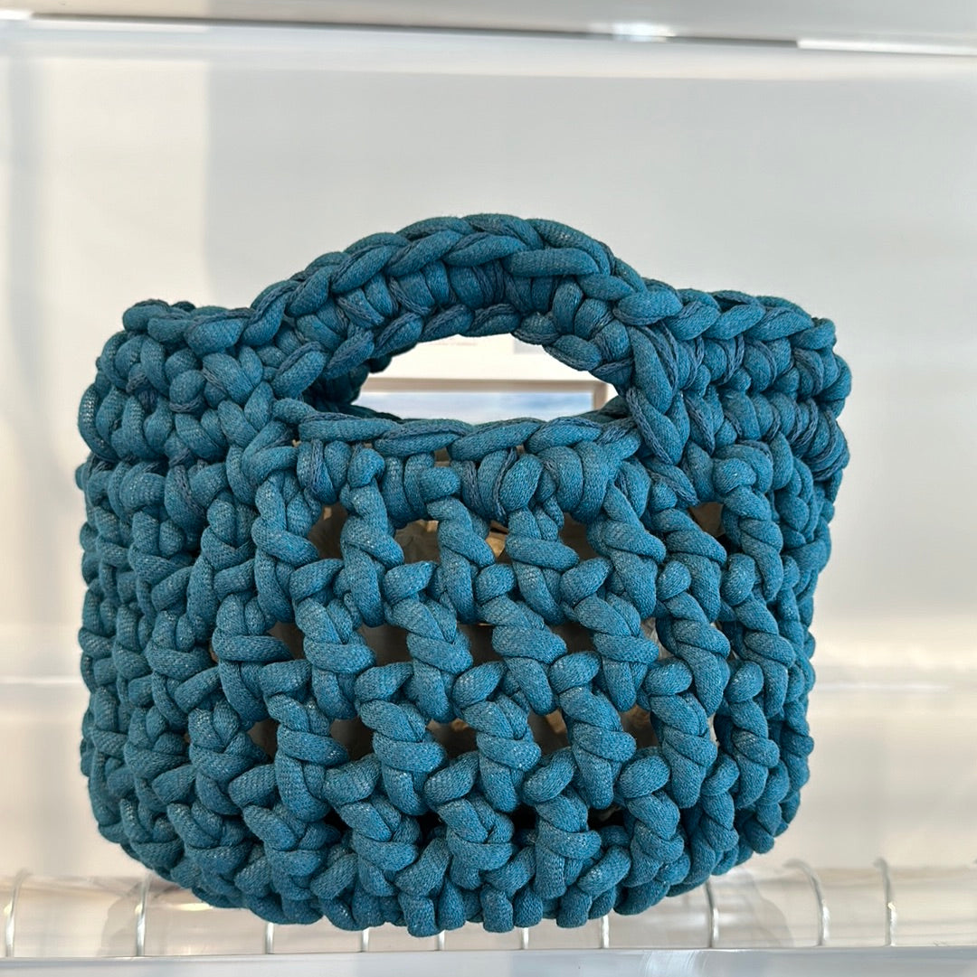 The Athinaia Crocheted Tote-Clutch Bag