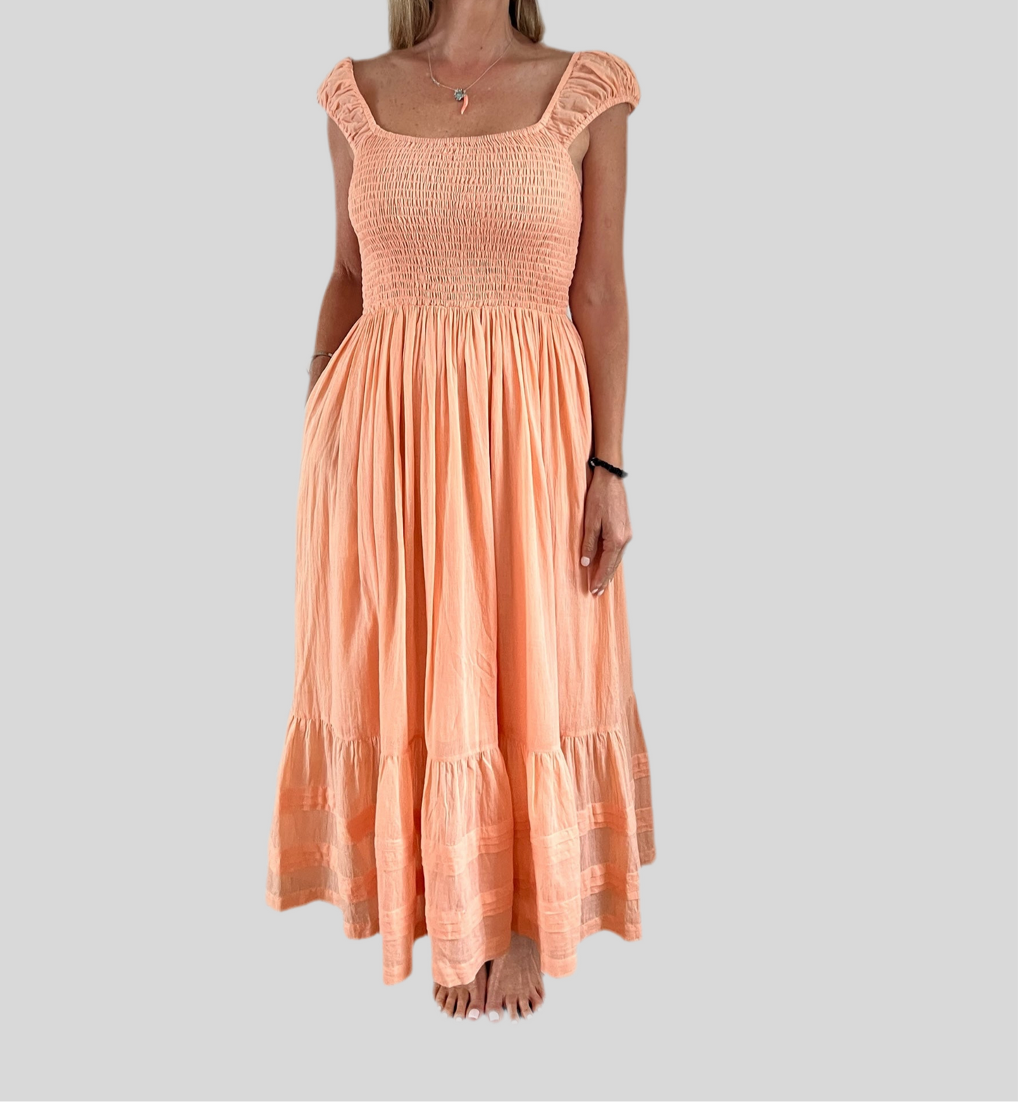 Seema Kahai Elena Organic Jamdani Dress