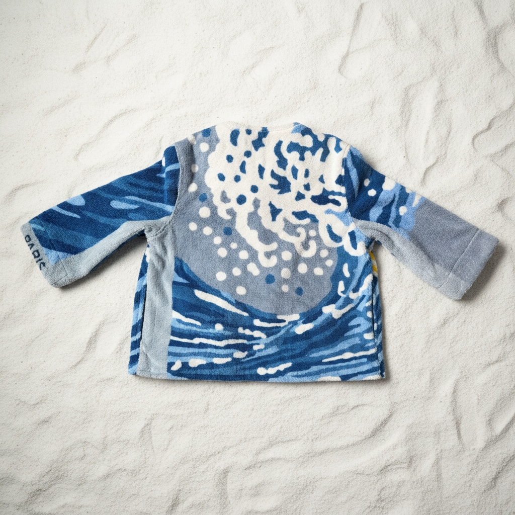 Vagues Bleues Terry Boat Jacket By Lady Cuir