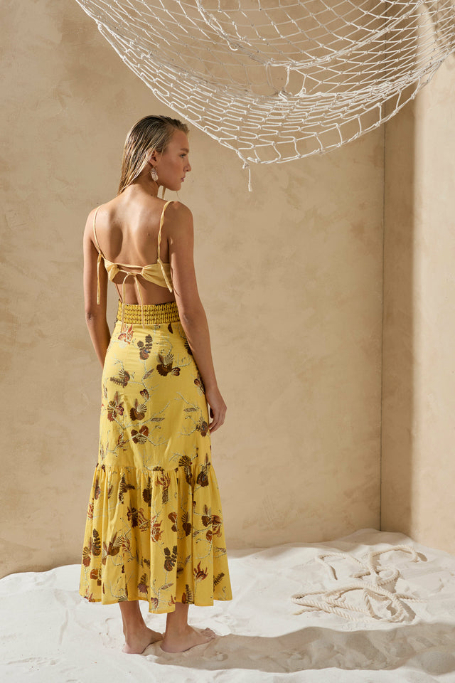 Solange M Yatay Ruffle Midi Skirt S-Mode