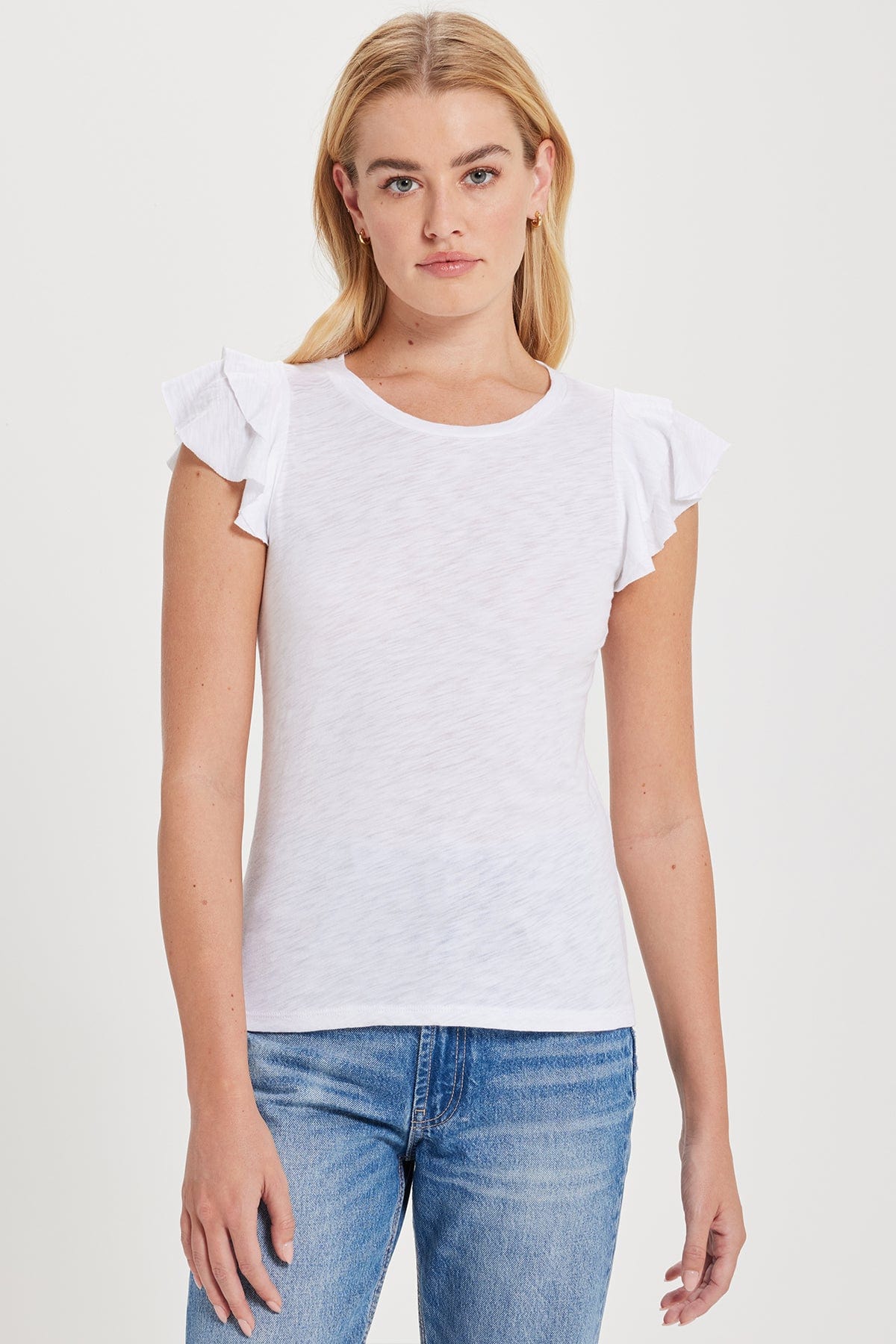 Goldie Ruffle Cotton Tee