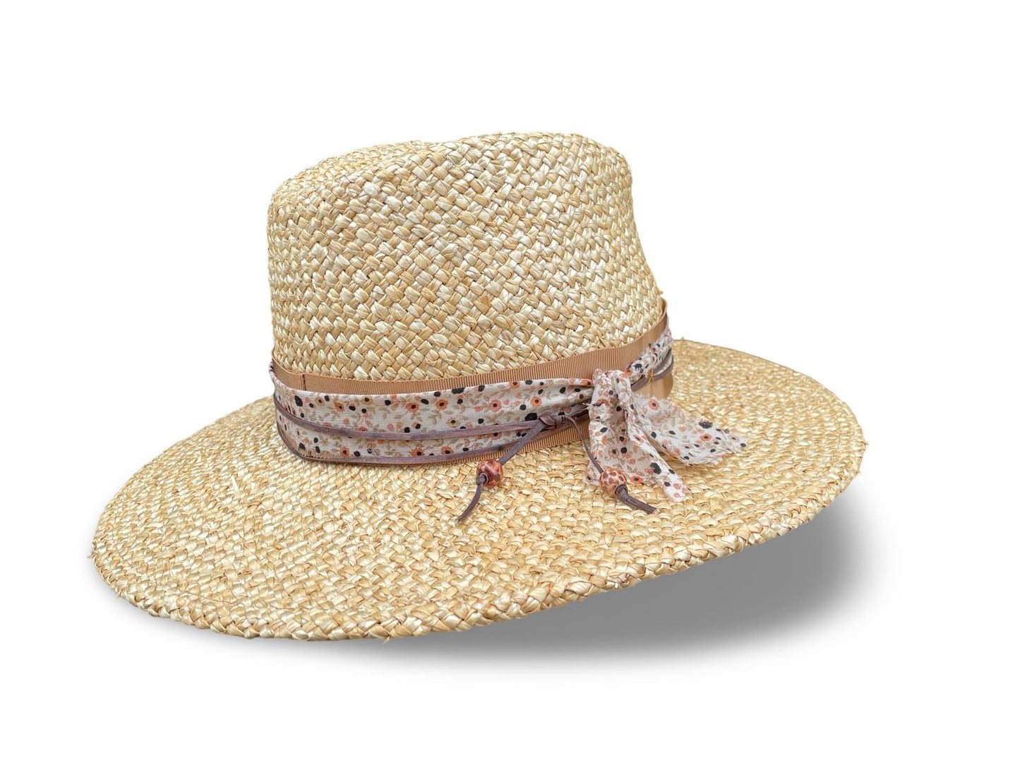 Kasey - Textured Straw Fedora