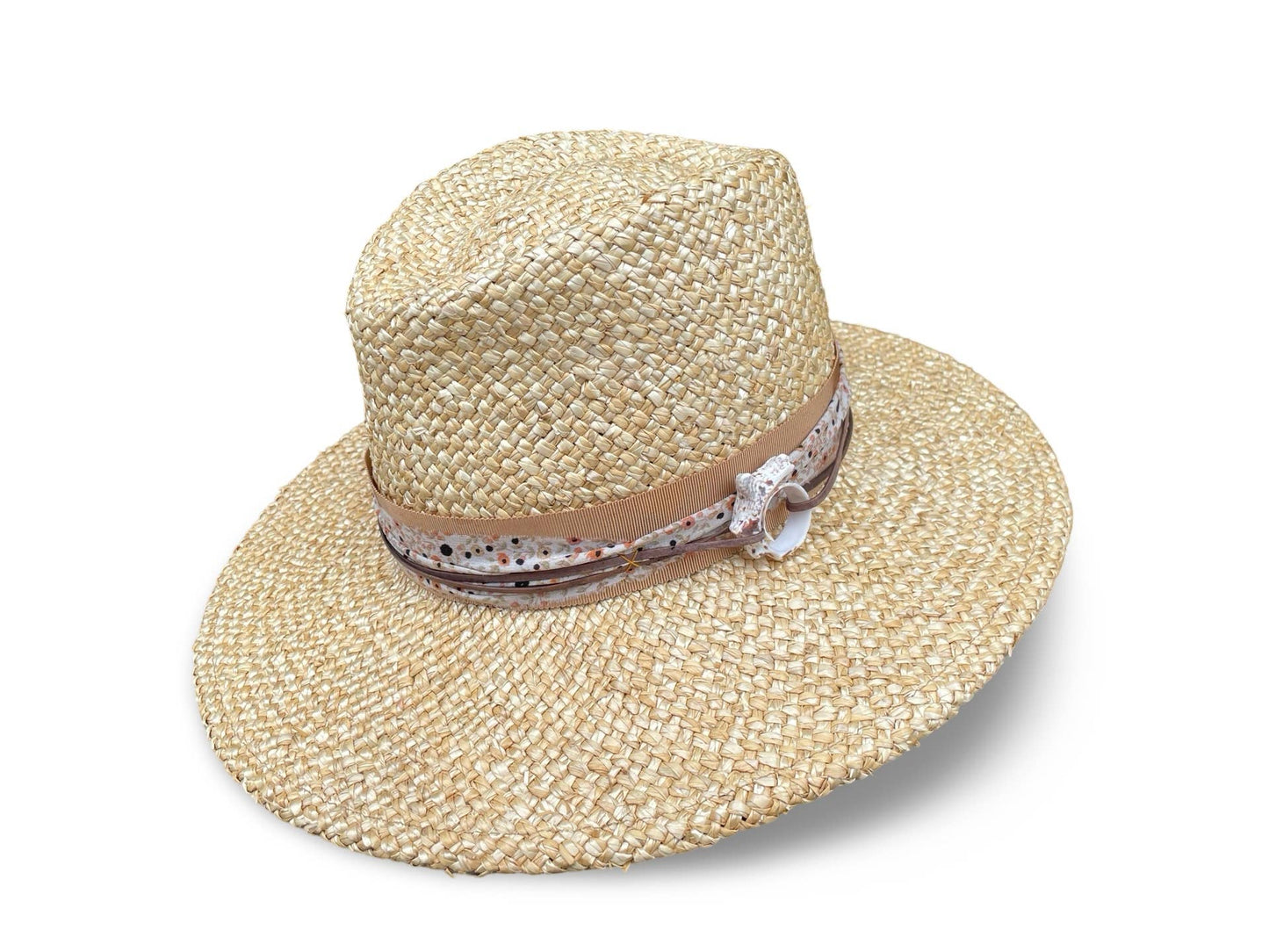 Kasey - Textured Straw Fedora