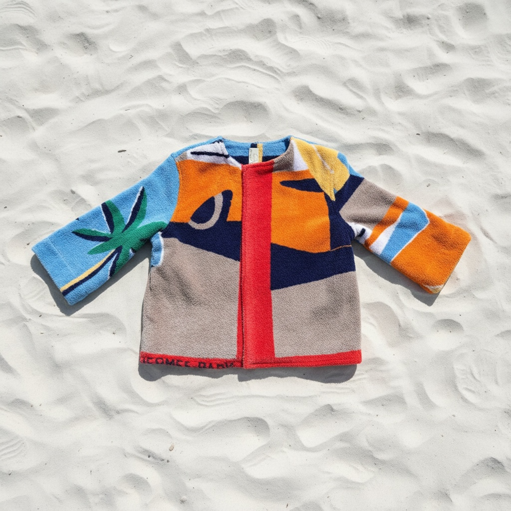 Palmier Bleu Terry Boat Jacket By Lady Cuir