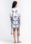 Yukio Short Linen Robe/Coverup