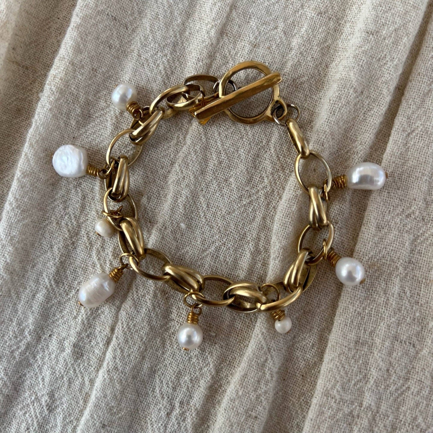 Bari Pearl Charm Bracelet
