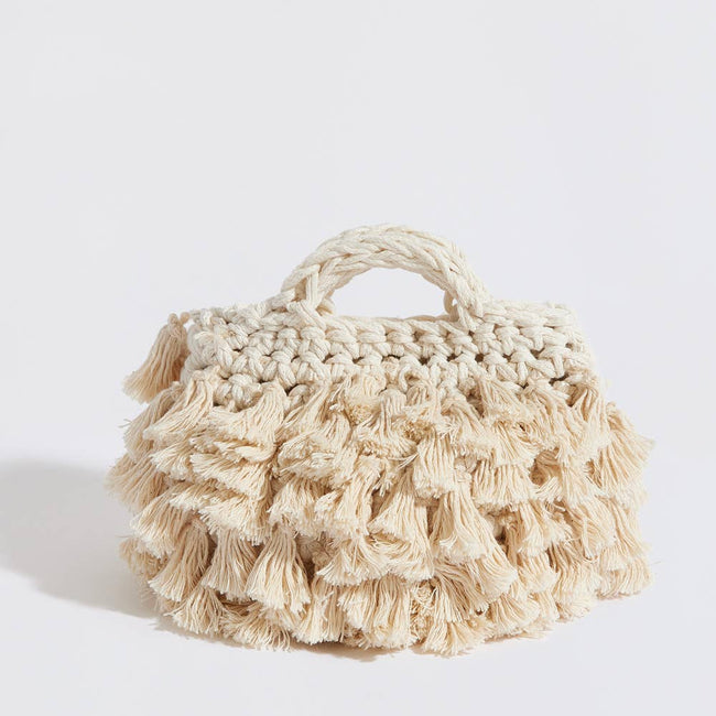 “Pebble tassel” Clutch  Bag with crossbody strap