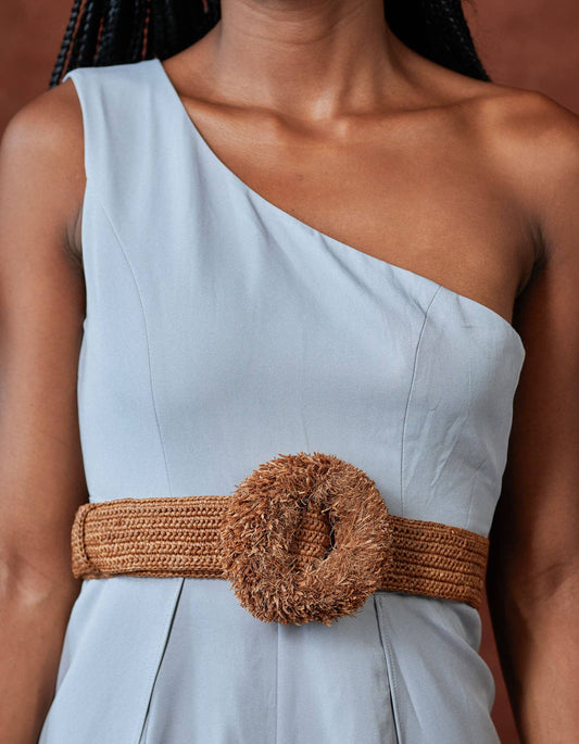 Meva Raffia Belt