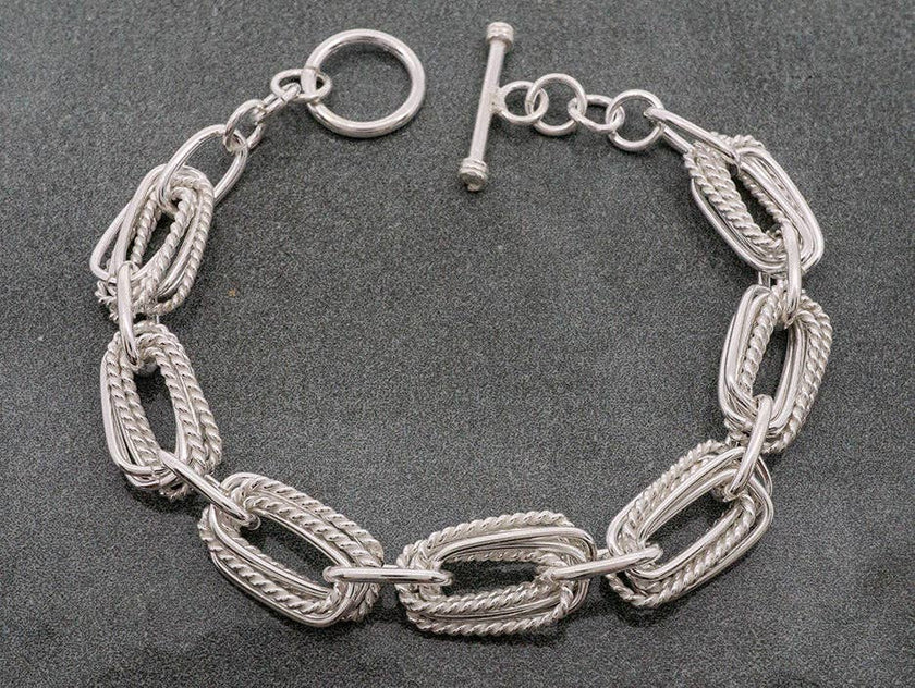 Espuma Rectangles Bracelet Sterling Silver