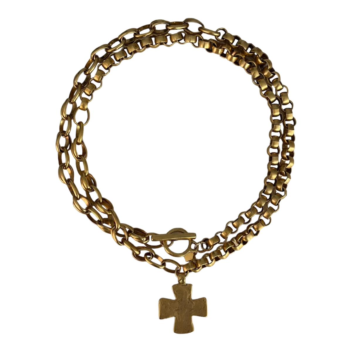 Madonna Chunky Cross Necklace