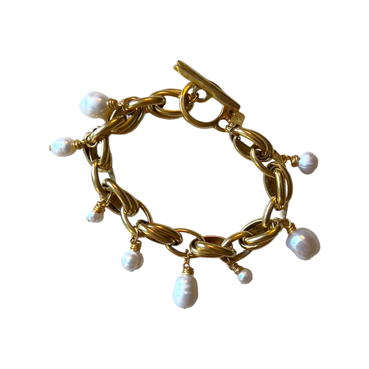Bari Pearl Charm Bracelet