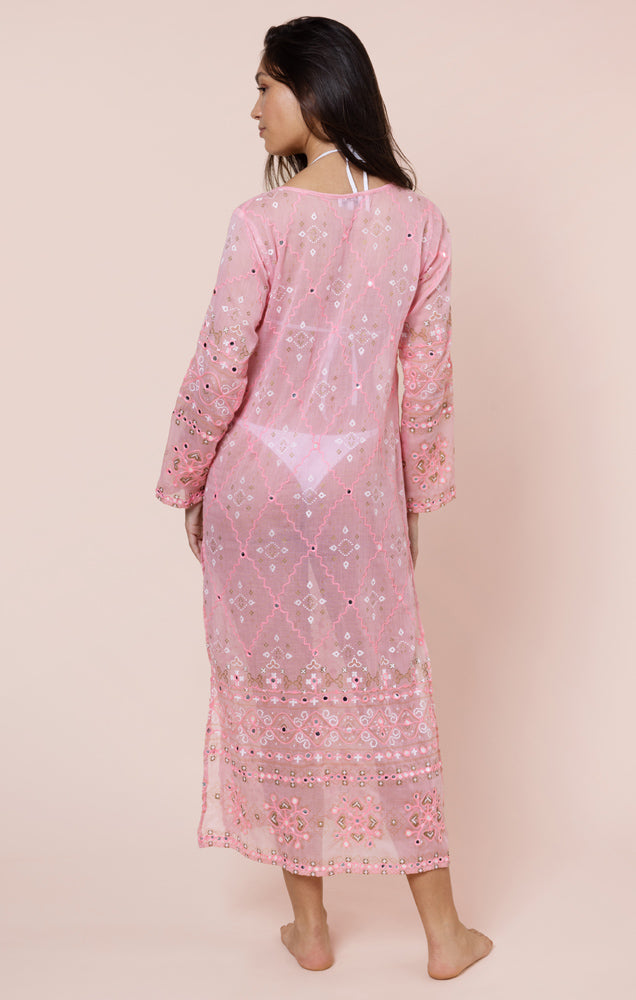 Juliet Dunn Mosaic Print Kaftan