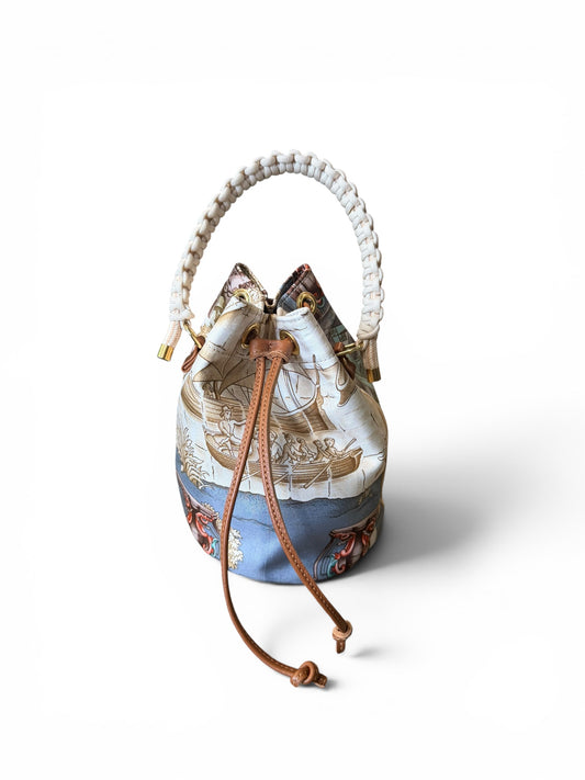 The Azulejos Silk Bucket