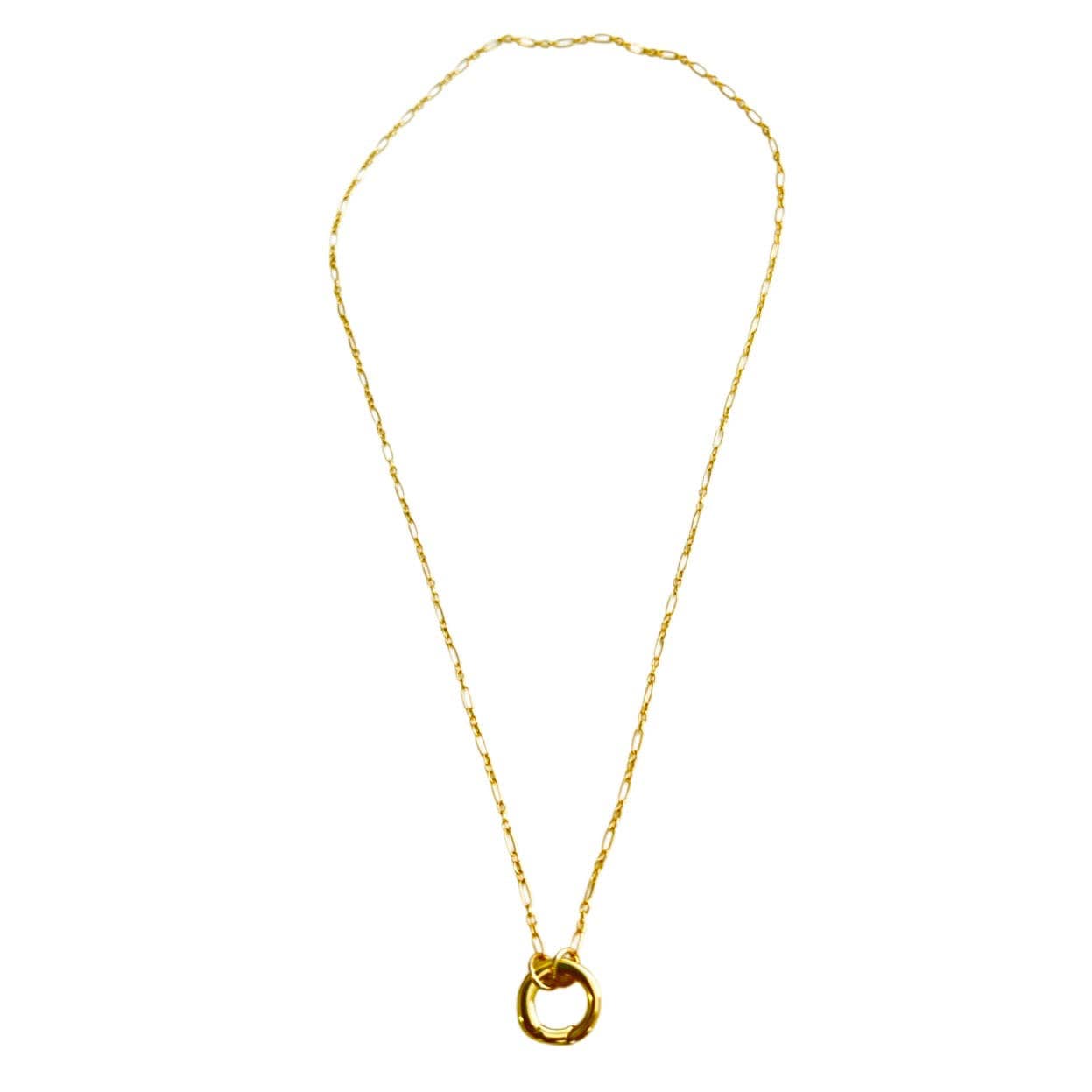 Sha Parle Gold-Filled Chain with Charm Holder
