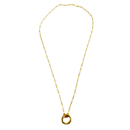 Sha Parle Gold-Filled Chain with Charm Holder