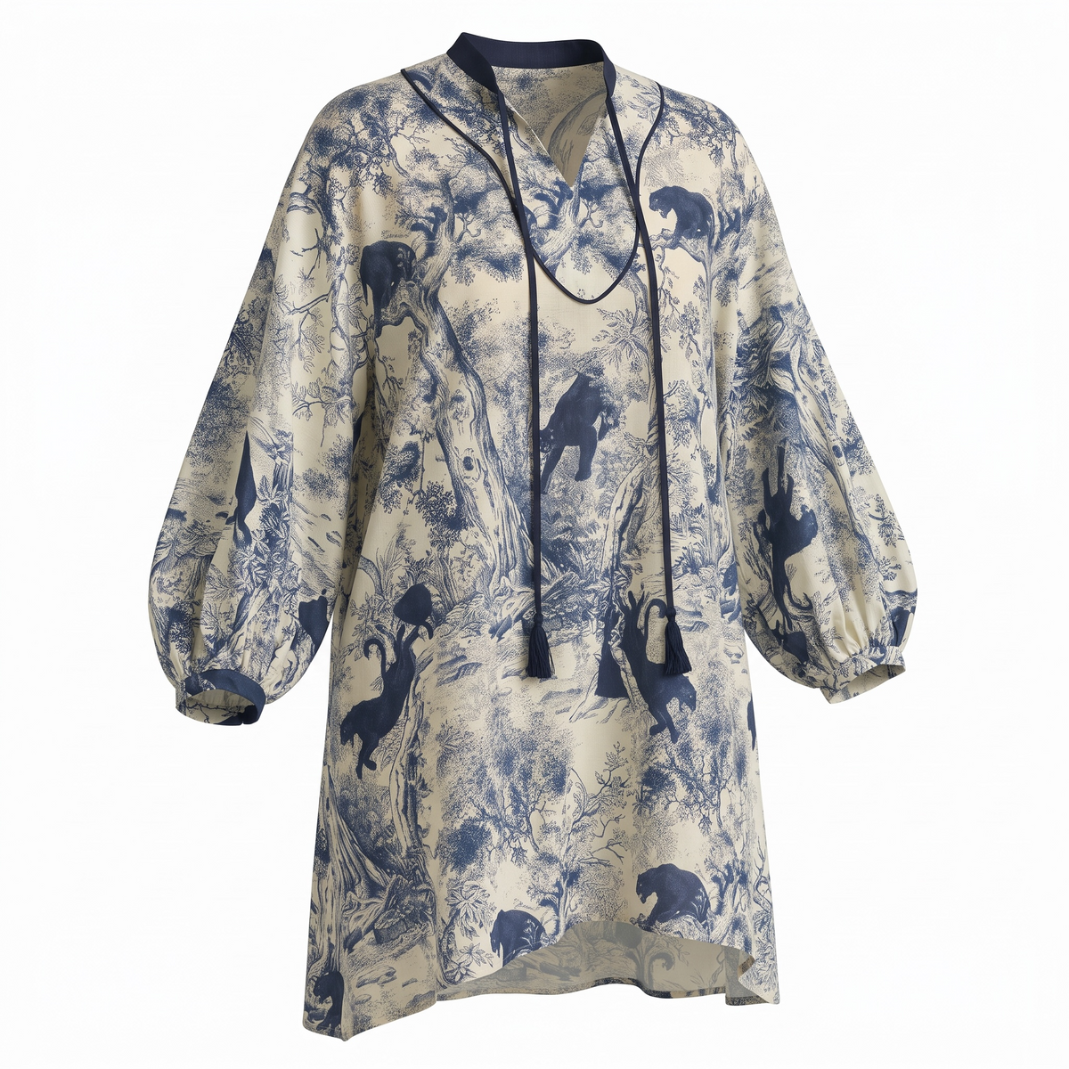 Yukio Toile Safari Short Dress