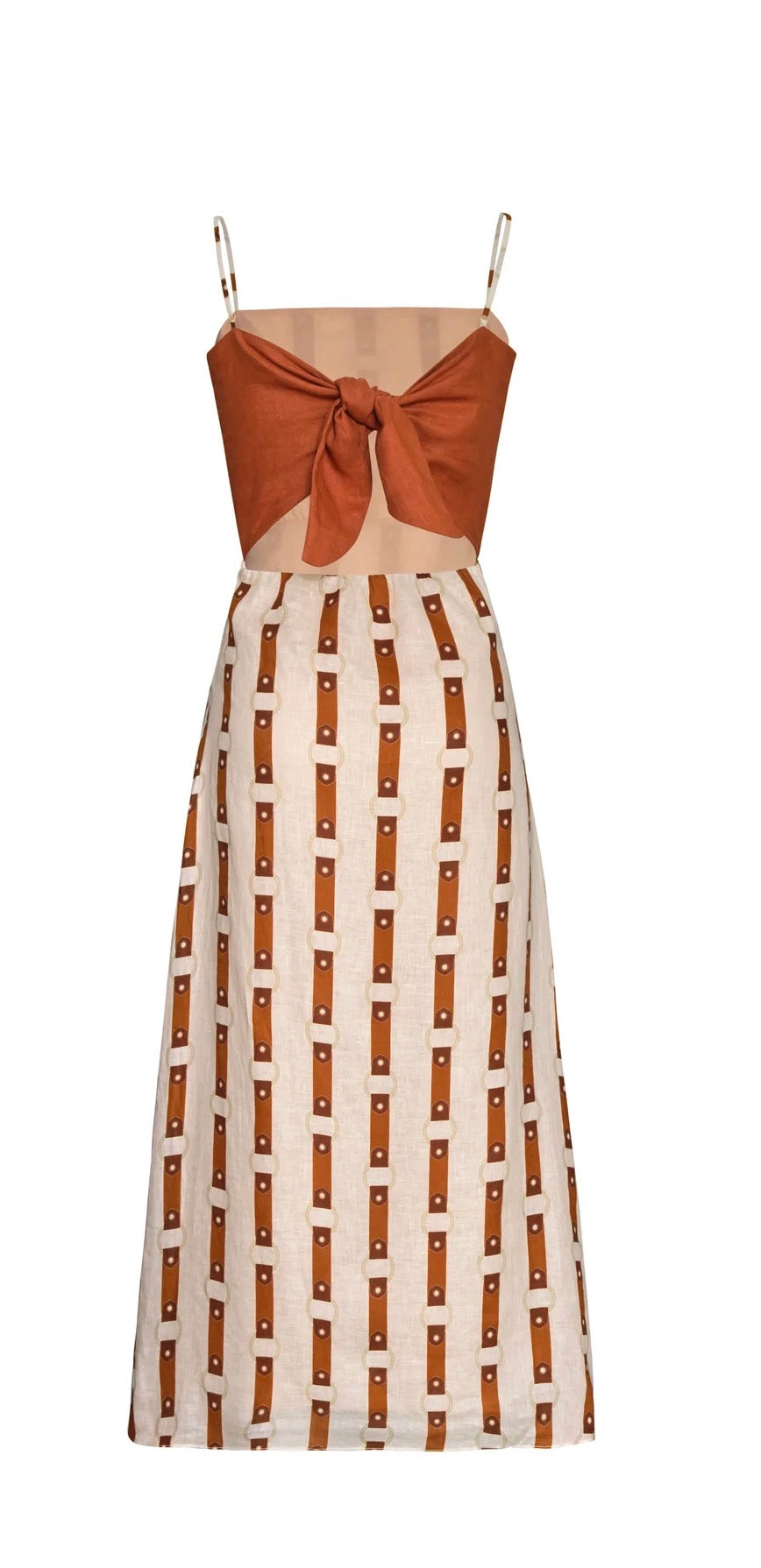 Juan De Dios Nativa Linen Midi Dress