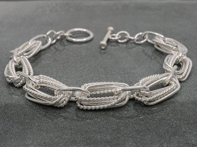 Espuma Rectangles Bracelet Sterling Silver