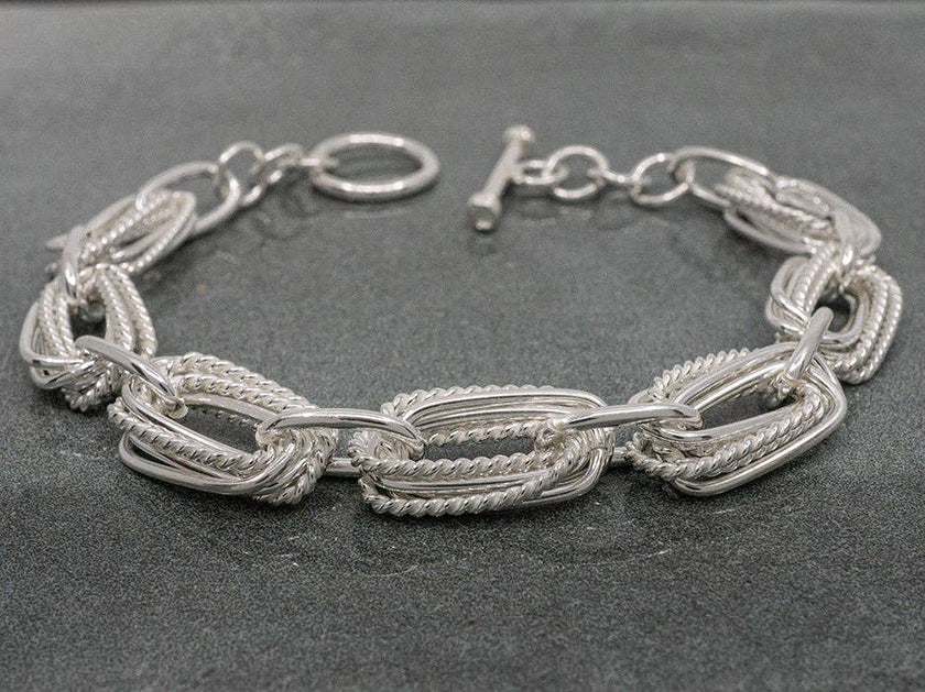Espuma Rectangles Bracelet Sterling Silver