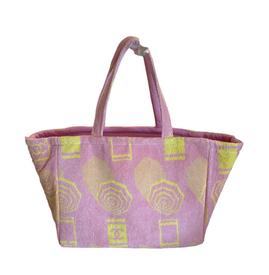 The La Playa Towel Boat Tote Pink- Lady Cuir