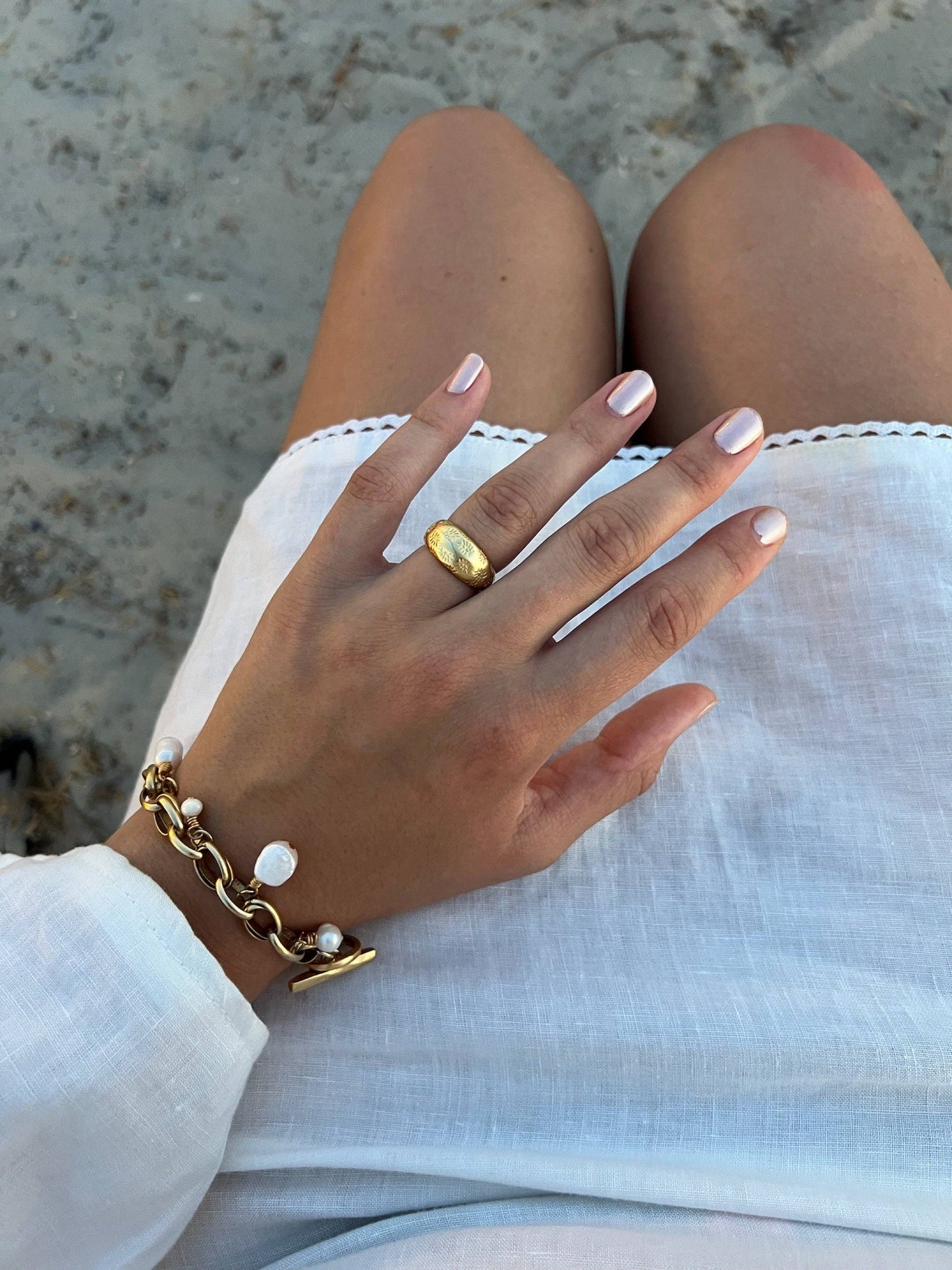 Bari Pearl Charm Bracelet
