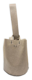 Navigli bag | granulated taupe upcycled leather Handbag