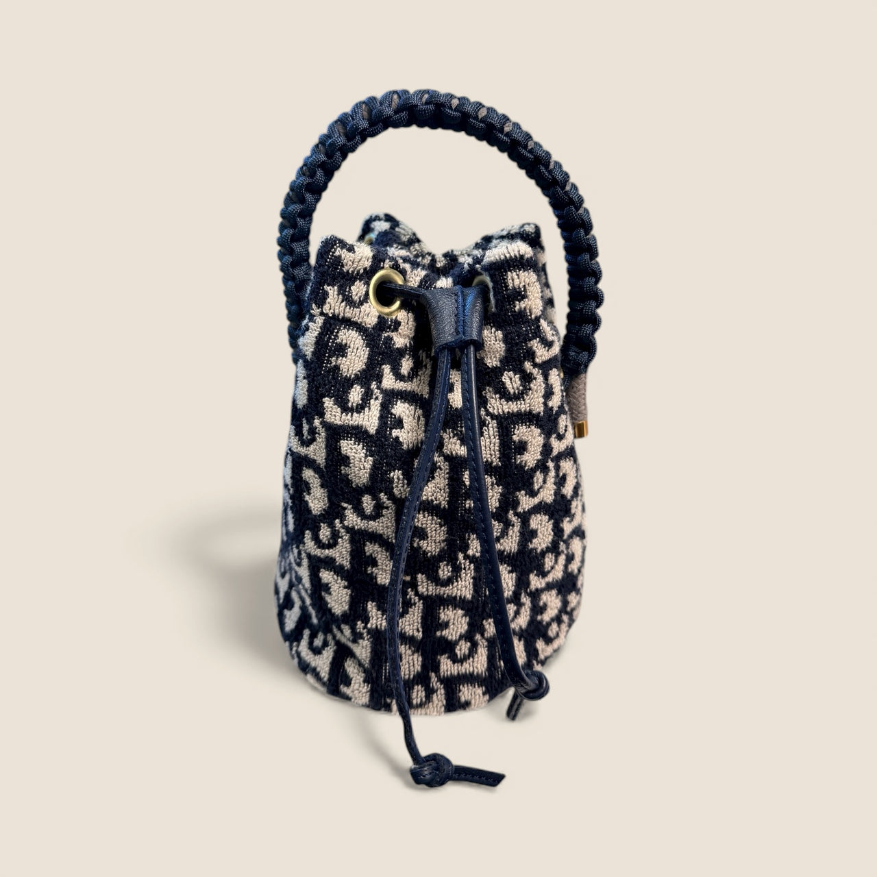 Jardin Blue petite towel bucket bag