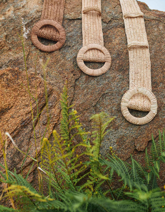 Rina Raffia belt