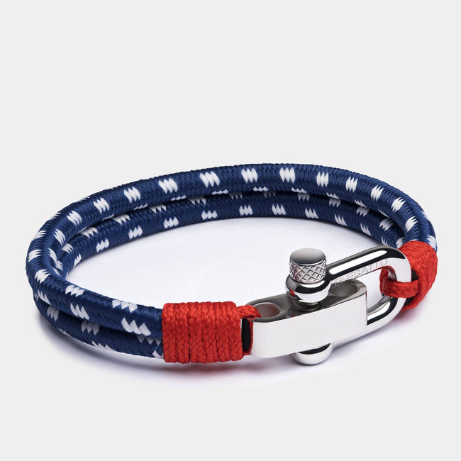 Duetto Nautical Navy Bracelet