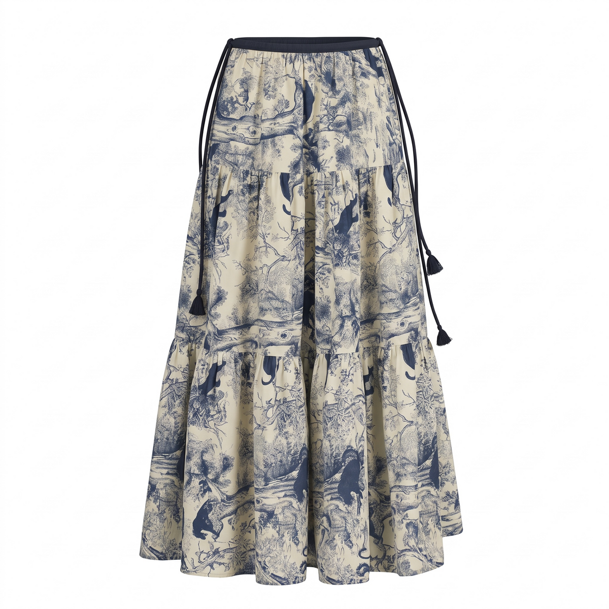 Yukio Toile Safari Long Skirt