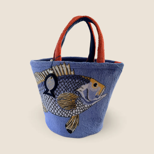 The Pescare Blu Bucket tote