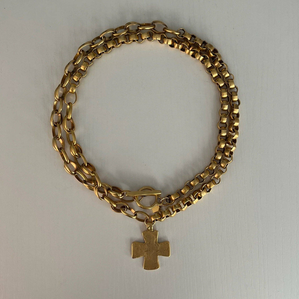 Madonna Chunky Cross Necklace