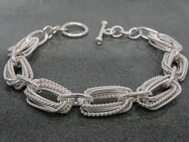 Espuma Rectangles Bracelet Sterling Silver