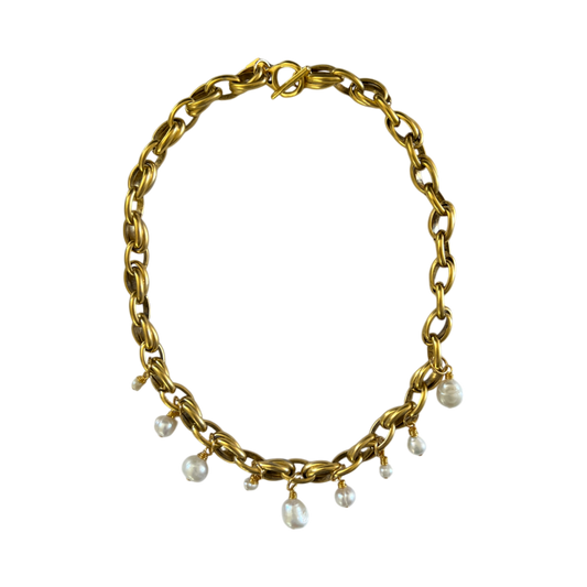 Bari Pearl Charm Necklace