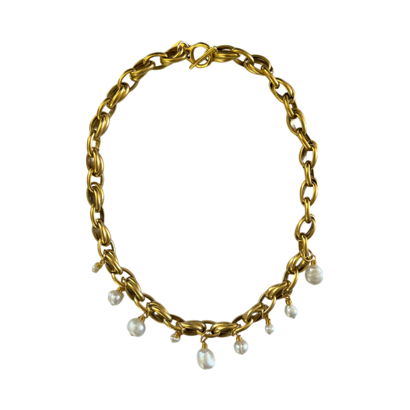 Bari Pearl Charm Necklace