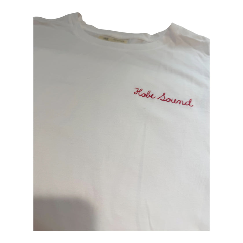 Hobe Sound short sleeve white t-shirt