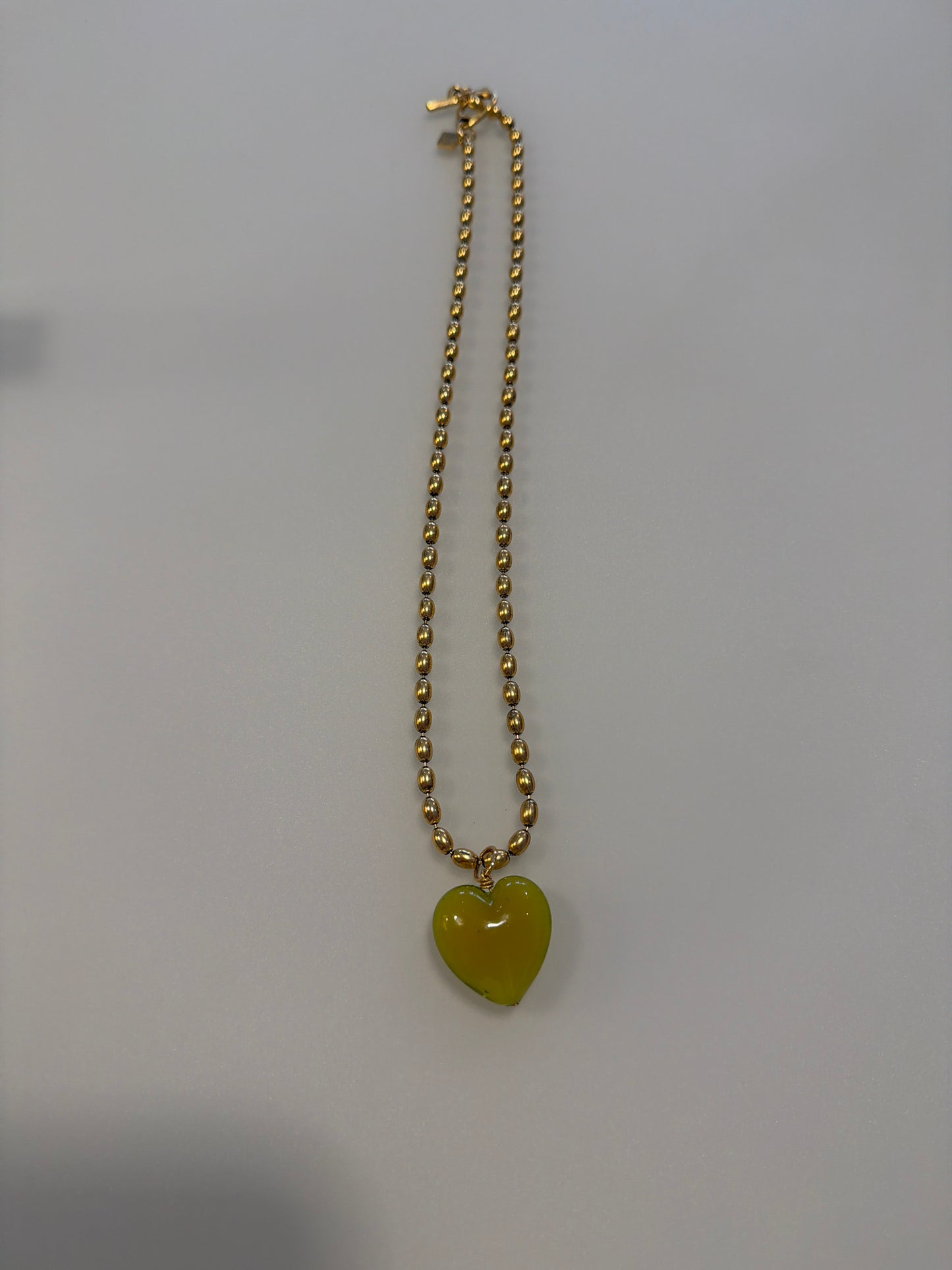 Bacio Mini Glass Heart Necklace