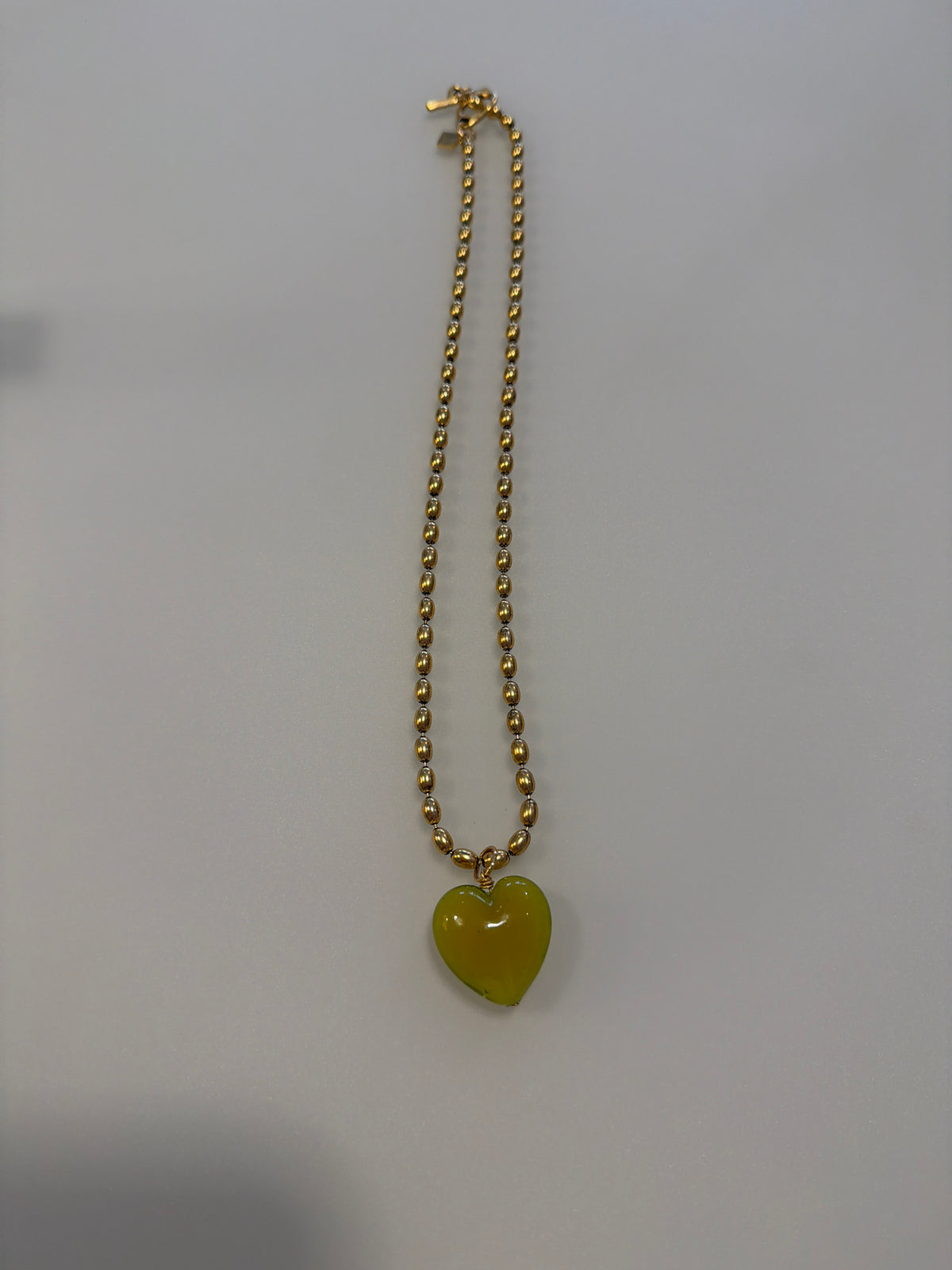 Bacio Mini Glass Heart Necklace