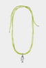 Lucky Fish on Raw Silk necklace