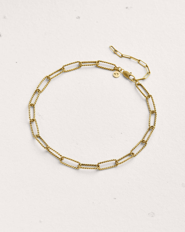 Rope Elongated Cable Chain Necklace