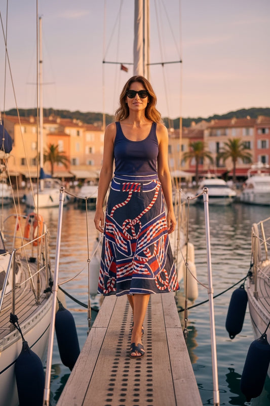 The Nautical Rope Sarong Skirt